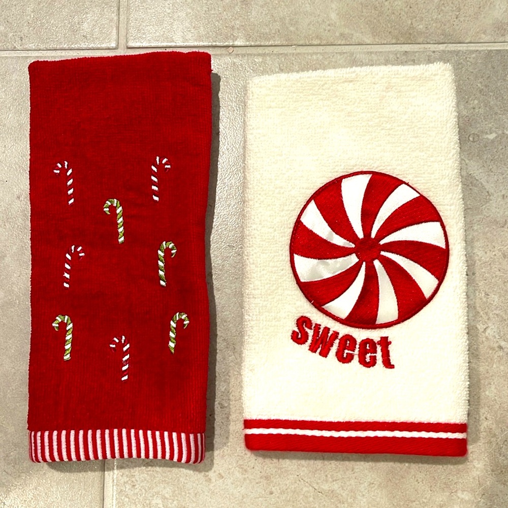 Christmas hand towels